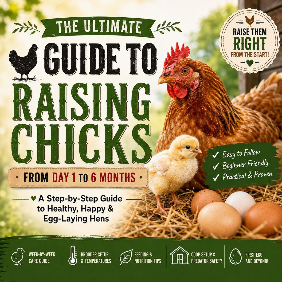 Raising Baby Chicks Guide | 1-Day to 6-Months, pdf