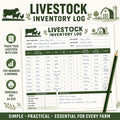 Livestock Inventory Log Printable PDF, Farm Animal Record Keeper A4 PDF