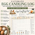 Egg Candling Log Printable, Don't Forget the Dates | Chicken Incubation Tracker PDF