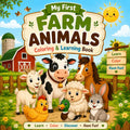 Farm Animals Coloring Book | Kids Learning Activity PDF (Ages 3-8)