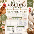 Hen Molting Tracker Printable | Chicken Health & Egg Production Log