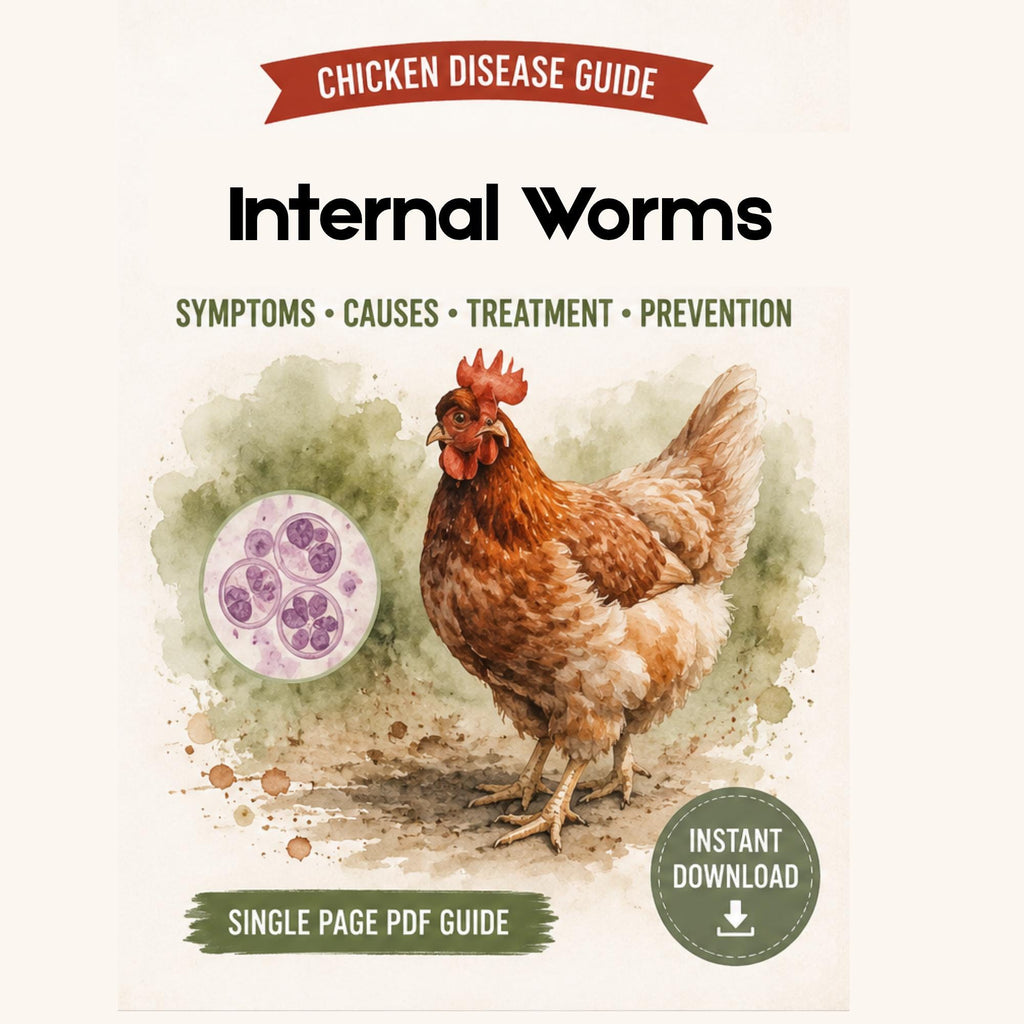 Chicken Worms Guide Printable PDF | Symptoms, Treatment & Prevention Chart for Pou