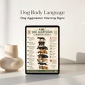 Dog Body Language Warning Signs Chart | Canine Behavior Reference (PDF)