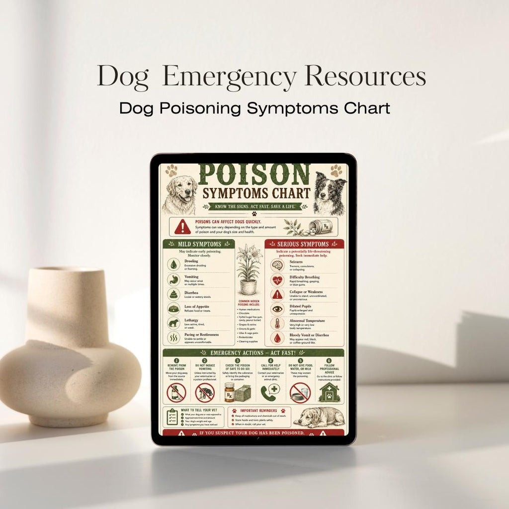 Dog Poisoning Symptoms Chart | Canine Emergency Guide (PDF)