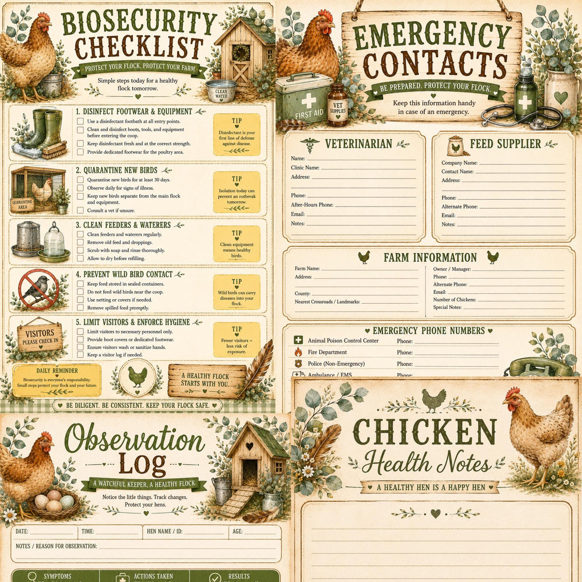 Egg Binding Emergency Guide | Chicken Symptoms, Recovery Care, Poultry First Aid (PDF Download)