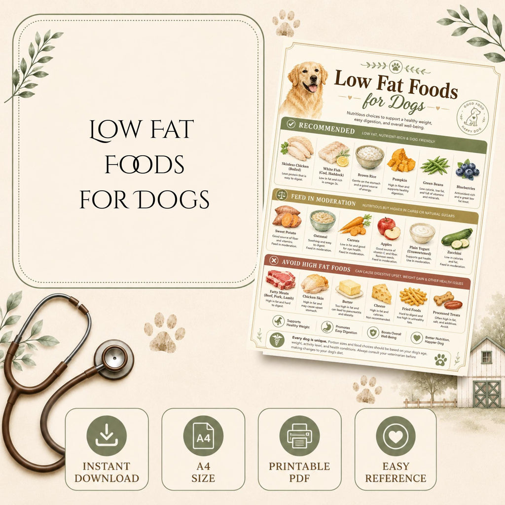 What Dogs Can Eat Charts, Toxic Foods List, Dog Diet Chart, Healthy Feeding Guide for Dogs, Printable PDF