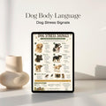 Dog Stress Signals Chart | Canine Body Language Poster (PDF)