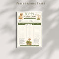 Potty Training Chart Printable |  Puppy Potty Schedule  (PDF Download)