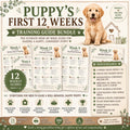 New Puppy Guide, 12-Week Training Plan - Printable PDF, Potty Leash Socialization Checklist | Digital