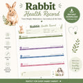 Rabbit Health Record Printable PDF, Track Weight, Medications, Vaccinations & Vet Visits