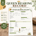Queen Rearing Record Printable PDF | Beekeeping Log Sheet, A4 Beekeeper Tracker