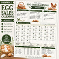 Egg Sales Log | Monthly Tracker for Egg Production and Income Management