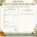 Hive Inspection Record Printable Planner Inserts | Beekeeping Planner Insert (A4 PDF Download)