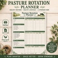 Pasture Rotation Planner Printable, Grazing Management Log, Farm Ranch Tracker