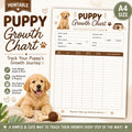 Puppy Growth Chart Printable, Puppy Weight Tracker, Pet Health Record (PDF Download)