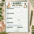 Rabbit Bill of Sales, Small Animal Record Paper Form (A4 PDF)