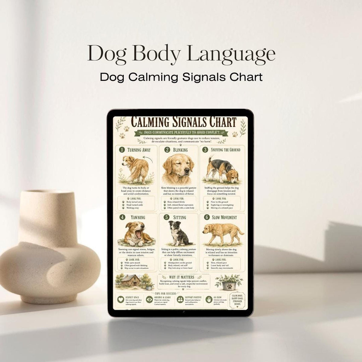 Dog Body Language Charts, 10 Printable PDFs and Behavior Guide