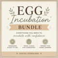 Egg Incubation Bundle, Printable PDF Hatchery Tracker and Guide